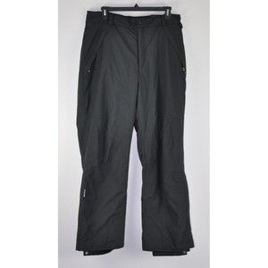 COLUMBIA Mens Ski Snow Pants Sz XL  Black Nylon Insulated EUC XM8202